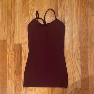 Older lululemon y flow maroon Tank Top size 2 EUC
